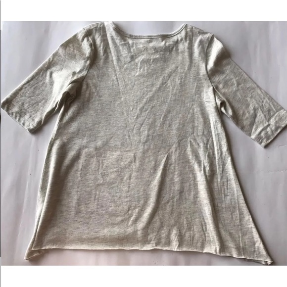 2/$20 New True Religion Grey Long Sleeve 3/4 Sleeve Girl Small Cotton - Picture 2 of 5
